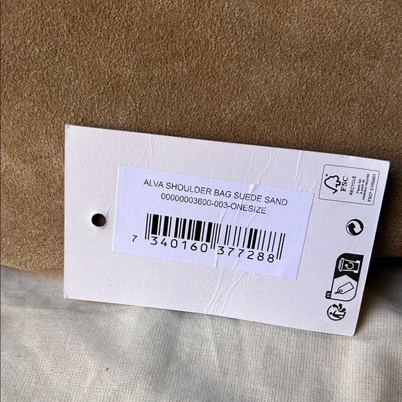 Flattered Alva - Sand Suede Bag - Picture 9 of 12